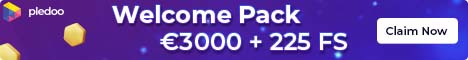 Pledoo Casino $/€3000 Welcome Bonus + 225 Free Spins