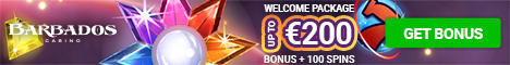 Barbados Casino $/€200 bonus + 100 Free Spins