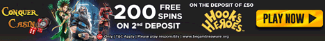 Conquer Casino 25 Free Spins no deposit bonus