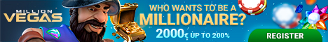 MillionVegas Casino $/€2000 Bonus