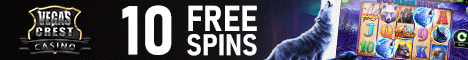 Vegas Crest Casino 10 Free Spins no deposit bonus